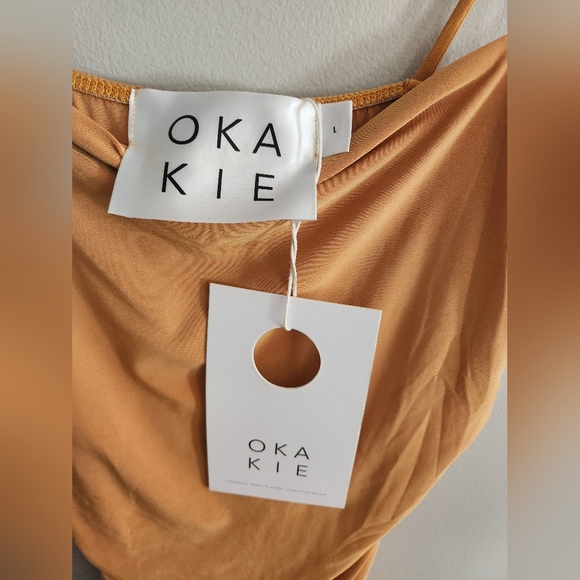 Yellow ruched OKAKIE dress - Picture 5 of 5